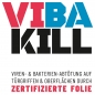 Mobile Preview: VIBA-KILL Antikeimfolie für Türgriffe, transparente Virenschutzfolie, 10 Stück, 8 x 10 cm