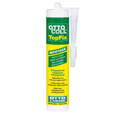 Montagekleber für saugende Untergründe: OTTOCOLL TopFix– 310 ml Kartusche