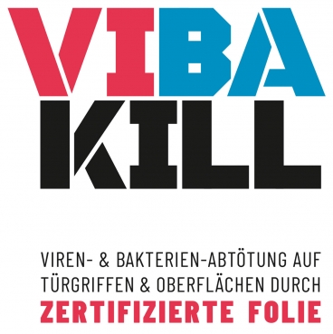 VIBA-KILL Antikeimfolie für Türgriffe, transparente Virenschutzfolie, 10 Stück, 8 x 10 cm